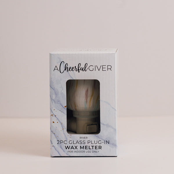 A Cheerful Giver River - Glass Plug-In Wax Warmer