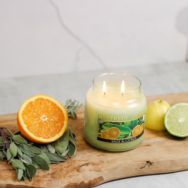 A Cheerful Giver Sage & Citrus - 16 Oz Cheerful Candle