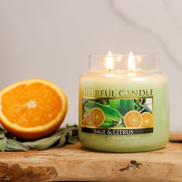 A Cheerful Giver Sage & Citrus - 16 Oz Cheerful Candle
