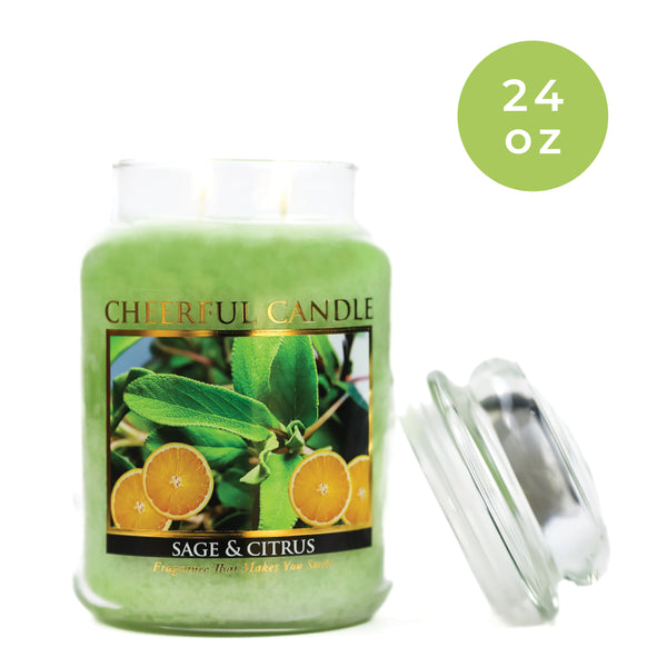 A Cheerful Giver Sage & Citrus - 24 Oz Cheerful Candle