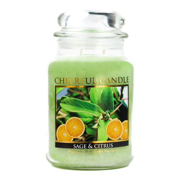 a cheerful giver Sage & Citrus - 24 oz Cheerful Candle