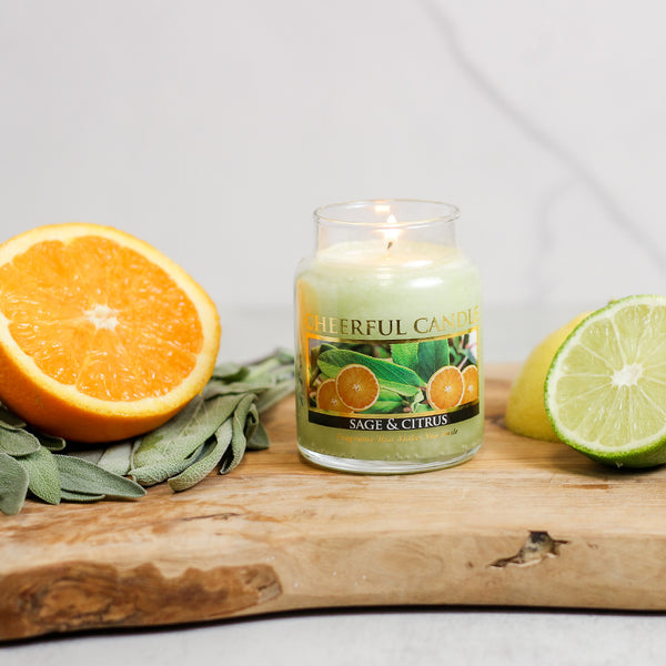 A Cheerful Giver Sage & Citrus - 6 Oz Cheerful Candle