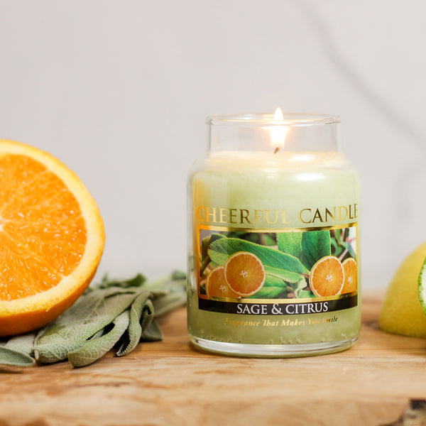 A Cheerful Giver Sage & Citrus - 6 Oz Cheerful Candle