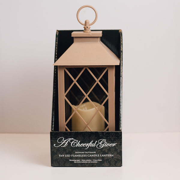A Cheerful Giver Sand - Flameless Lantern