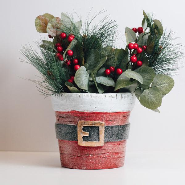 A Cheerful Giver Santa Belt - Seasonal Planter