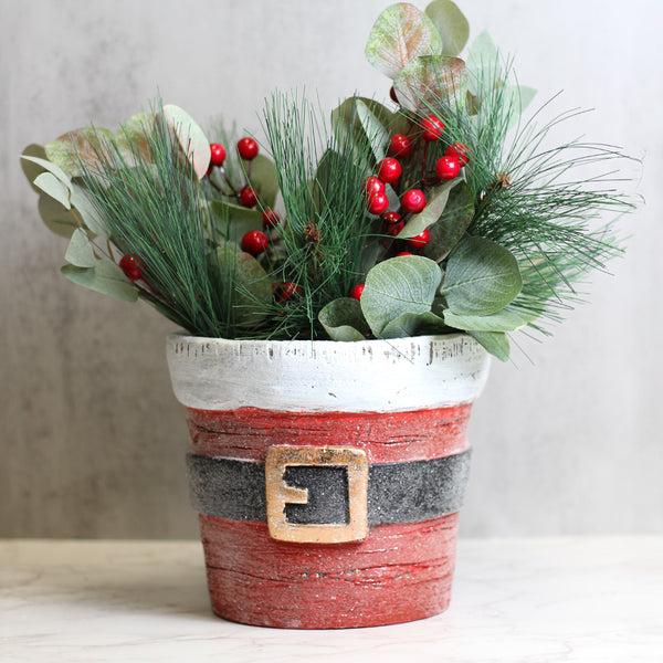 A Cheerful Giver Santa Belt - Seasonal Planter