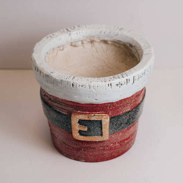 A Cheerful Giver Santa Belt - Seasonal Planter