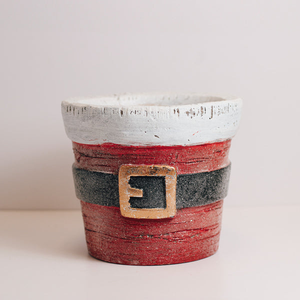 a cheerful giver Santa Belt - Seasonal Planter