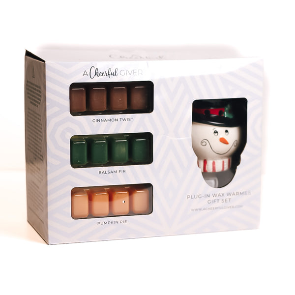 a cheerful giver Snowman - Plug-In Warmer Gift Set