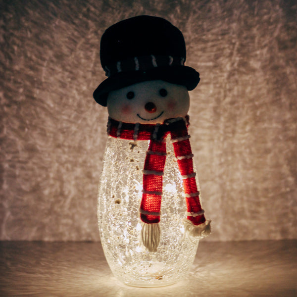 A Cheerful Giver Snowman With Top Hat Plush Red