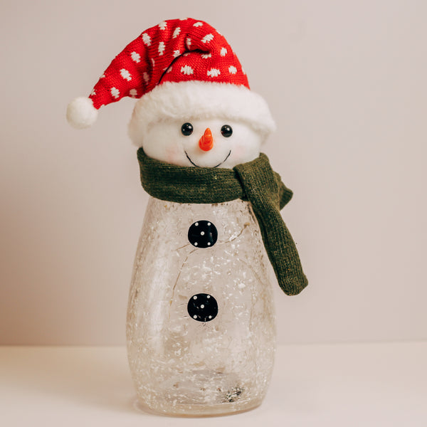 a cheerful giver Snowy Stocking Cap Plush Snowman