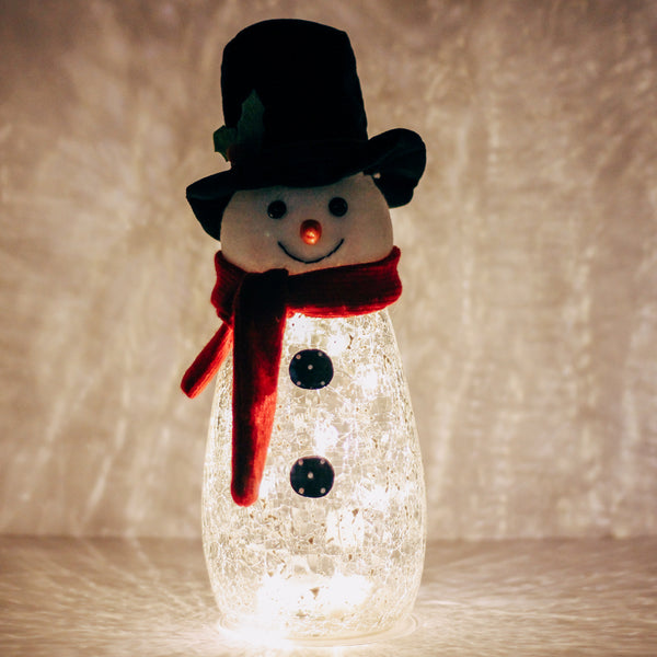 A Cheerful Giver Snowy Top Hat Plush Snowman