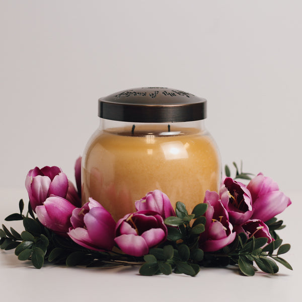 A Cheerful Giver Spring Tulips - Candle Ring