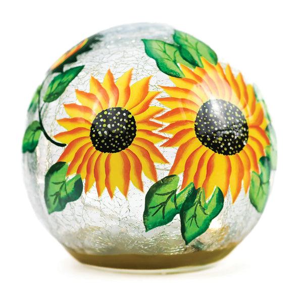 a cheerful giver Sunflower - LED Glass Orb