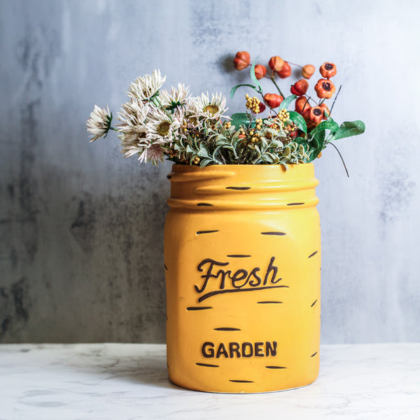 A Cheerful Giver Sunflower - Mason Jar Planter