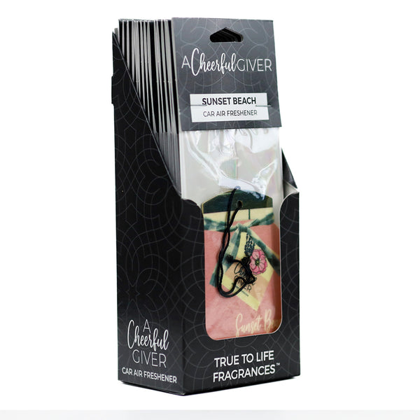 A Cheerful Giver Sunset Beach - Car Air Freshener
