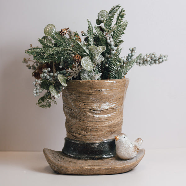 A Cheerful Giver Top Hat - Seasonal Planter