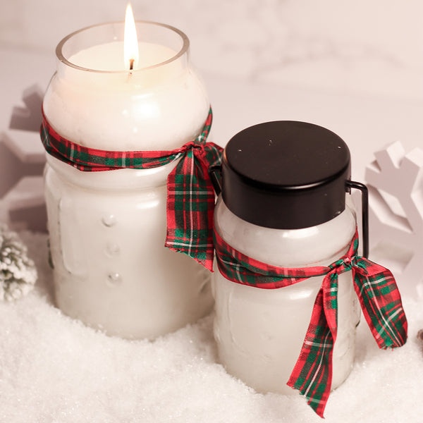 A Cheerful Giver Welcome Wreath - Baby Snowman Jar