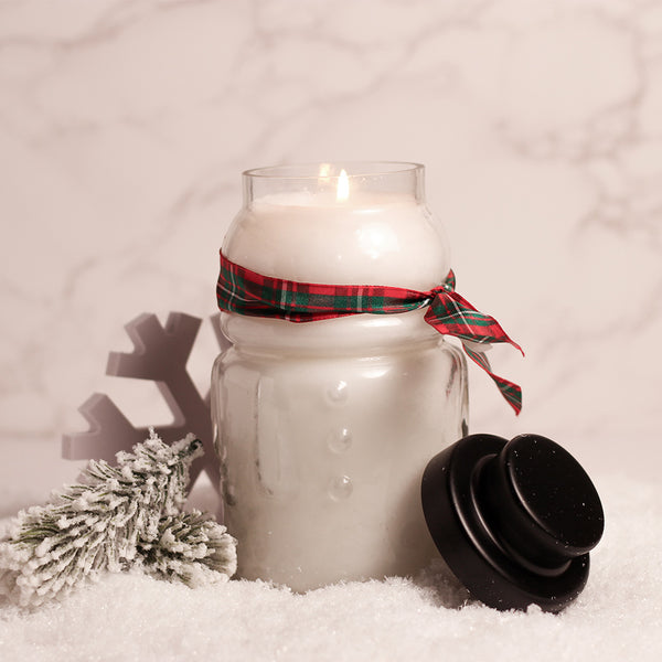 A Cheerful Giver Welcome Wreath - Large Snowman Jar
