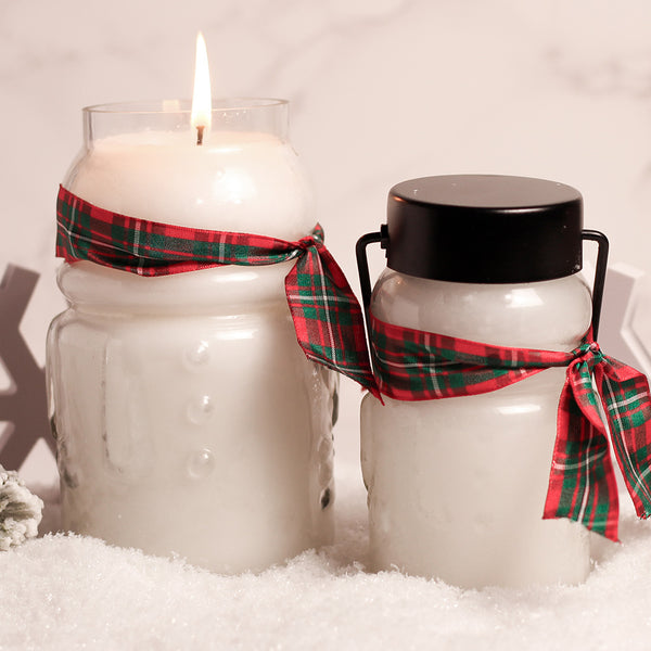 A Cheerful Giver Welcome Wreath - Large Snowman Jar