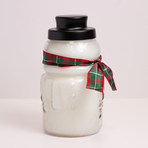 a cheerful giver Welcome Wreath - Large Snowman Jar