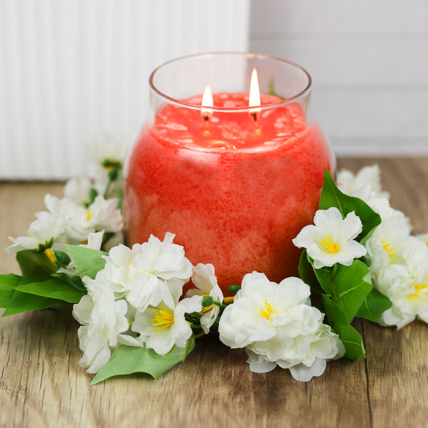 A Cheerful Giver White Camellia Buds - Candle Ring
