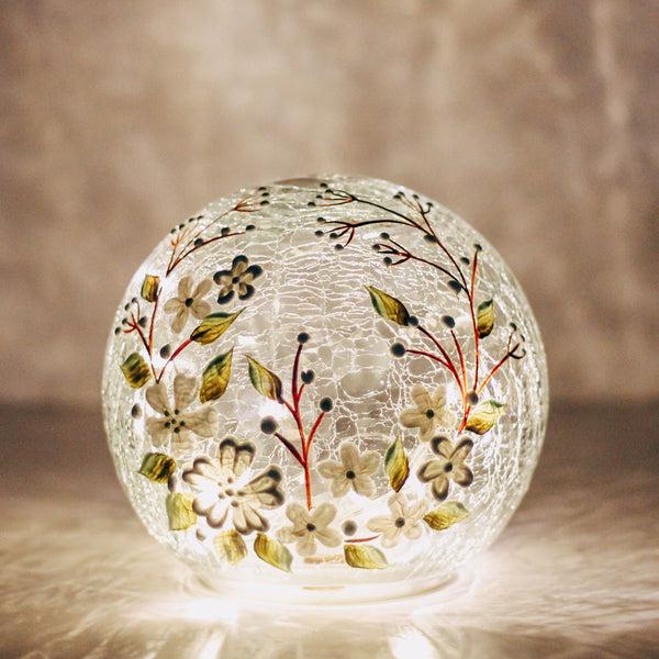 A Cheerful Giver White Jasmine - LED Glass Orb