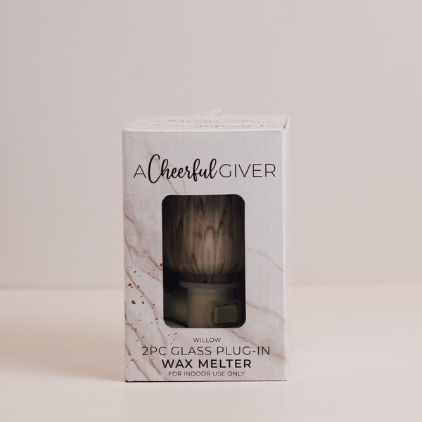 A Cheerful Giver Willow - Glass Plug-In Wax Warmer
