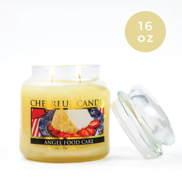 A Cheerful Giver Angel Food Cake - 16 Oz Cheerful Candle