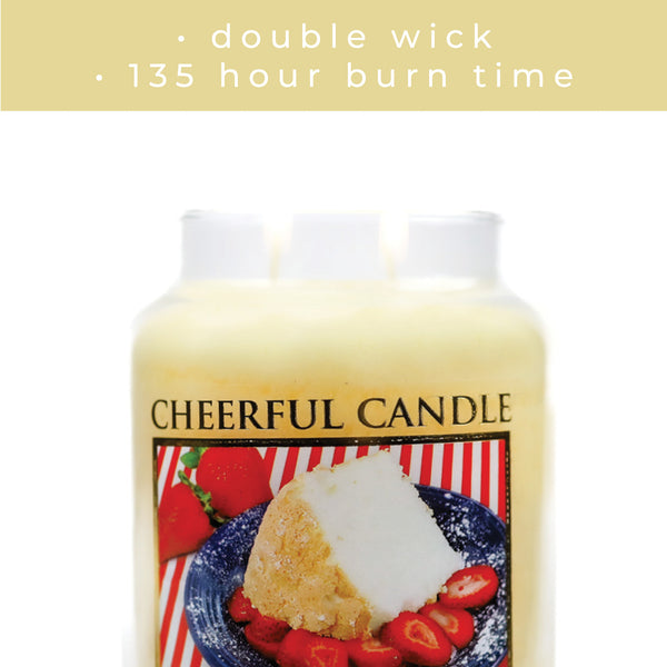 A Cheerful Giver Angel Food Cake - 24 Oz Cheerful Candle