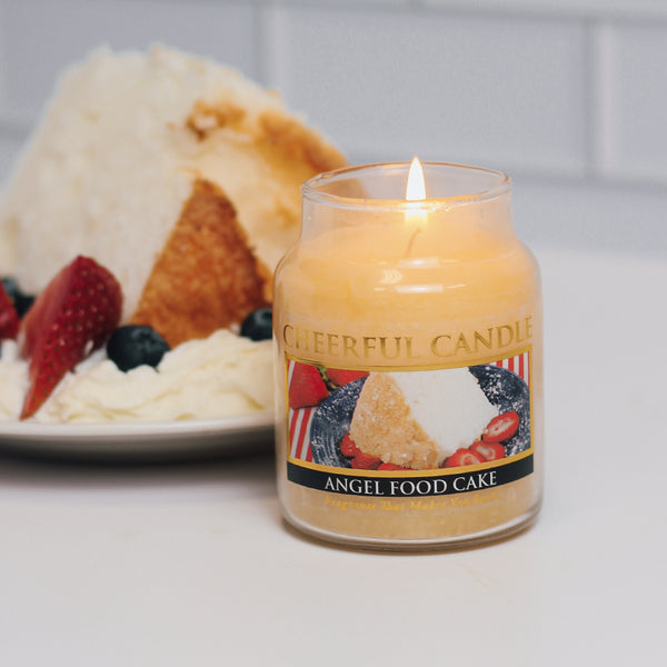 A Cheerful Giver Angel Food Cake Scented Candle - 6 Oz Single Wick Cheerful Candle
