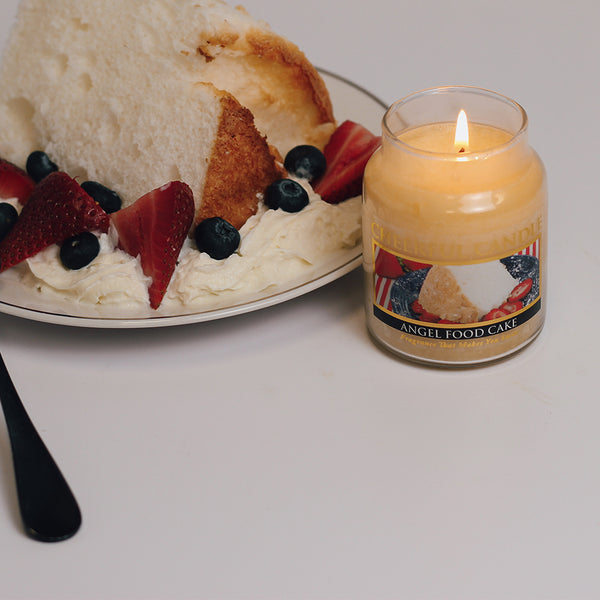 A Cheerful Giver Angel Food Cake Scented Candle - 6 Oz Single Wick Cheerful Candle