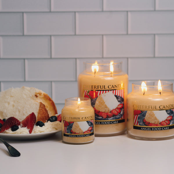 A Cheerful Giver Angel Food Cake Scented Candle - 6 Oz Single Wick Cheerful Candle
