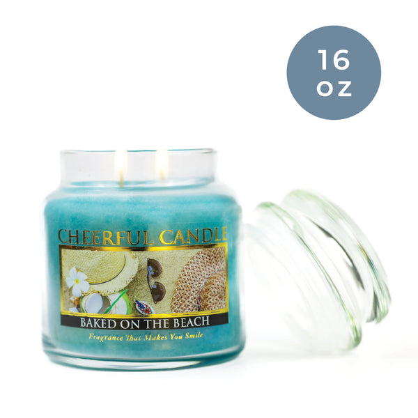 A Cheerful Giver Baked On The Beach - 16 Oz Cheerful Candle