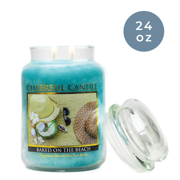 A Cheerful Giver Baked On The Beach - 24 Oz Cheerful Candle
