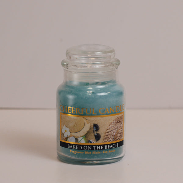 a cheerful giver Baked on the Beach Scented Candle - 6 oz Single Wick Cheerful Candle