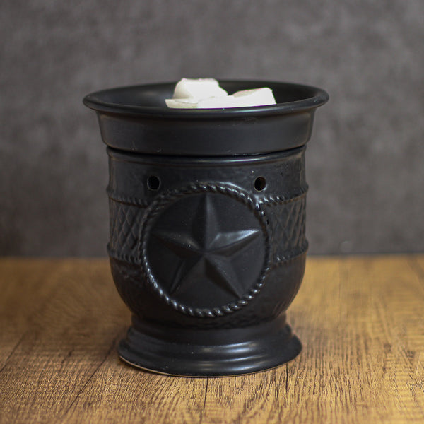 A Cheerful Giver Black Star - Ceramic Tabletop Wax Warmer