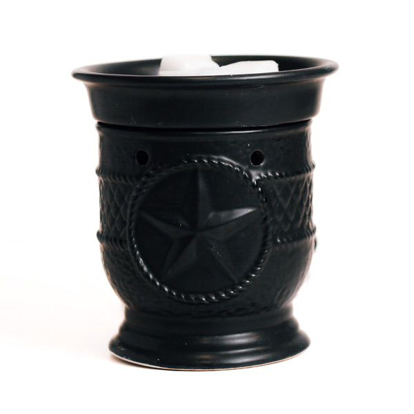 a cheerful giver Black Star - Ceramic Tabletop Wax Warmer