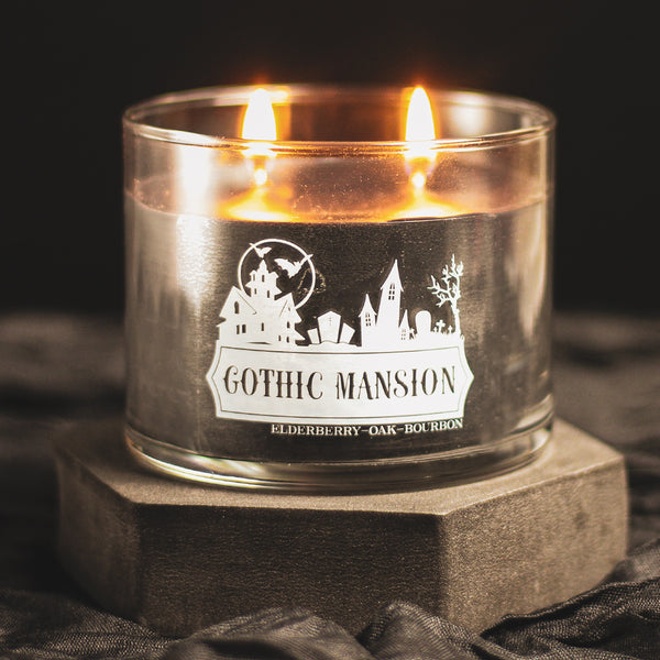 A Cheerful Giver Gothic Mansion - Halloween Jar Candle