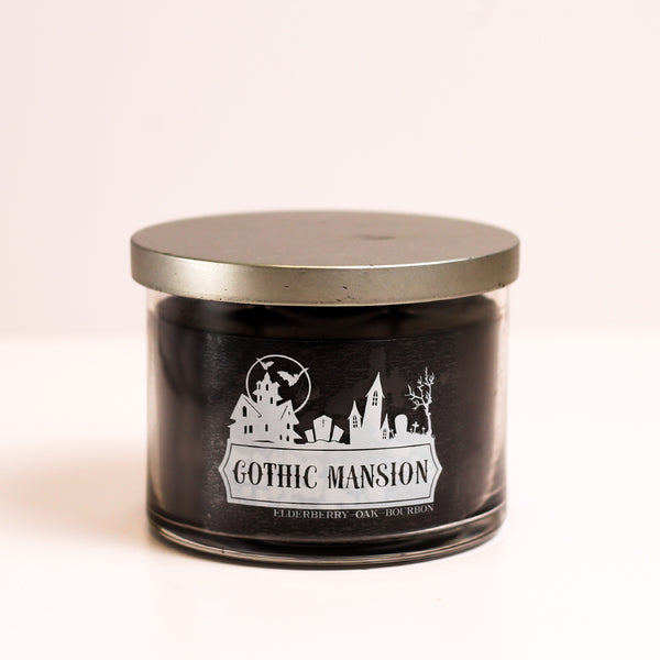a cheerful giver Gothic Mansion - Halloween Jar Candle