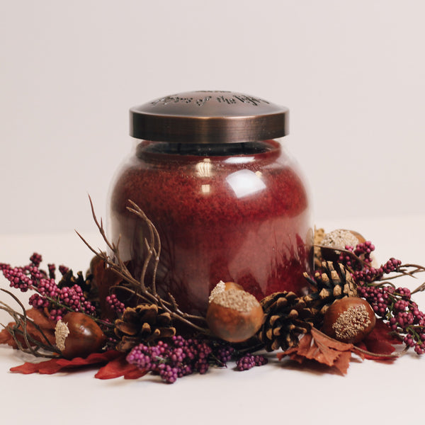 A Cheerful Giver Harvest Acorns & Branches - Candle Ring