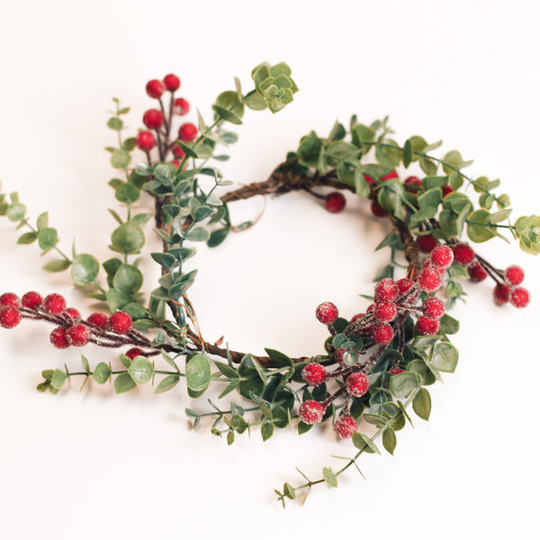 a cheerful giver Iced Eucalyptus Berries - Candle Ring