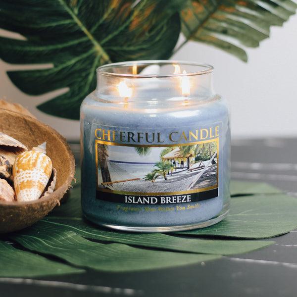 A Cheerful Giver Island Breeze Scented Candle -16 Oz Double Wick Cheerful Candle