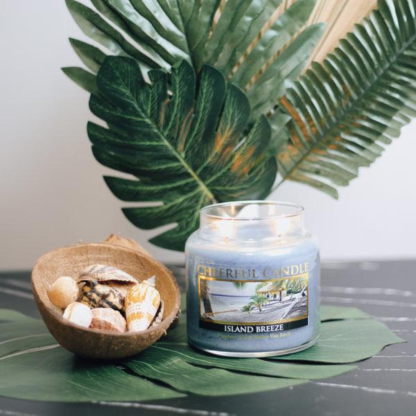 A Cheerful Giver Island Breeze Scented Candle -16 Oz Double Wick Cheerful Candle
