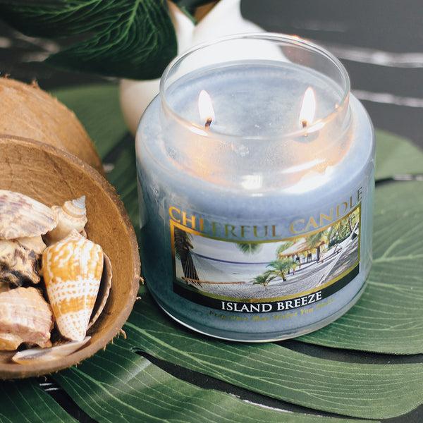 A Cheerful Giver Island Breeze Scented Candle -16 Oz Double Wick Cheerful Candle