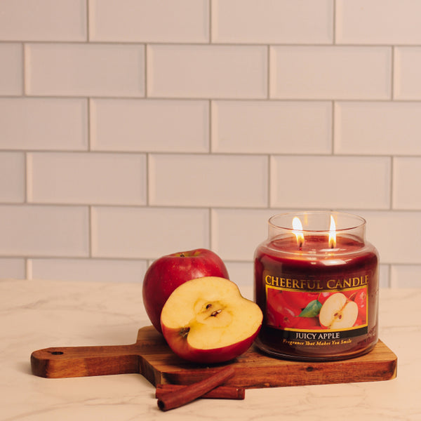 A Cheerful Giver Juicy Apple Scented Candle -16 Oz Double Wick Cheerful Candle