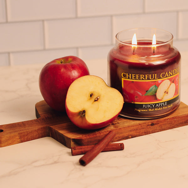 A Cheerful Giver Juicy Apple Scented Candle -16 Oz Double Wick Cheerful Candle