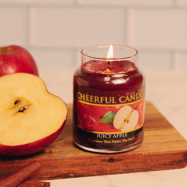 A Cheerful Giver Juicy Apple Scented Candle - 6 Oz Single Wick Cheerful Candle
