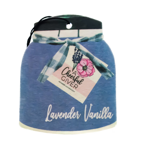 a cheerful giver Lavender Vanilla - Car Air Freshener