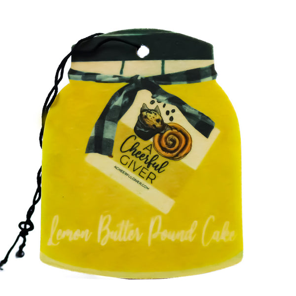 a cheerful giver Lemon Butter Pound Cake - Car Air Freshener